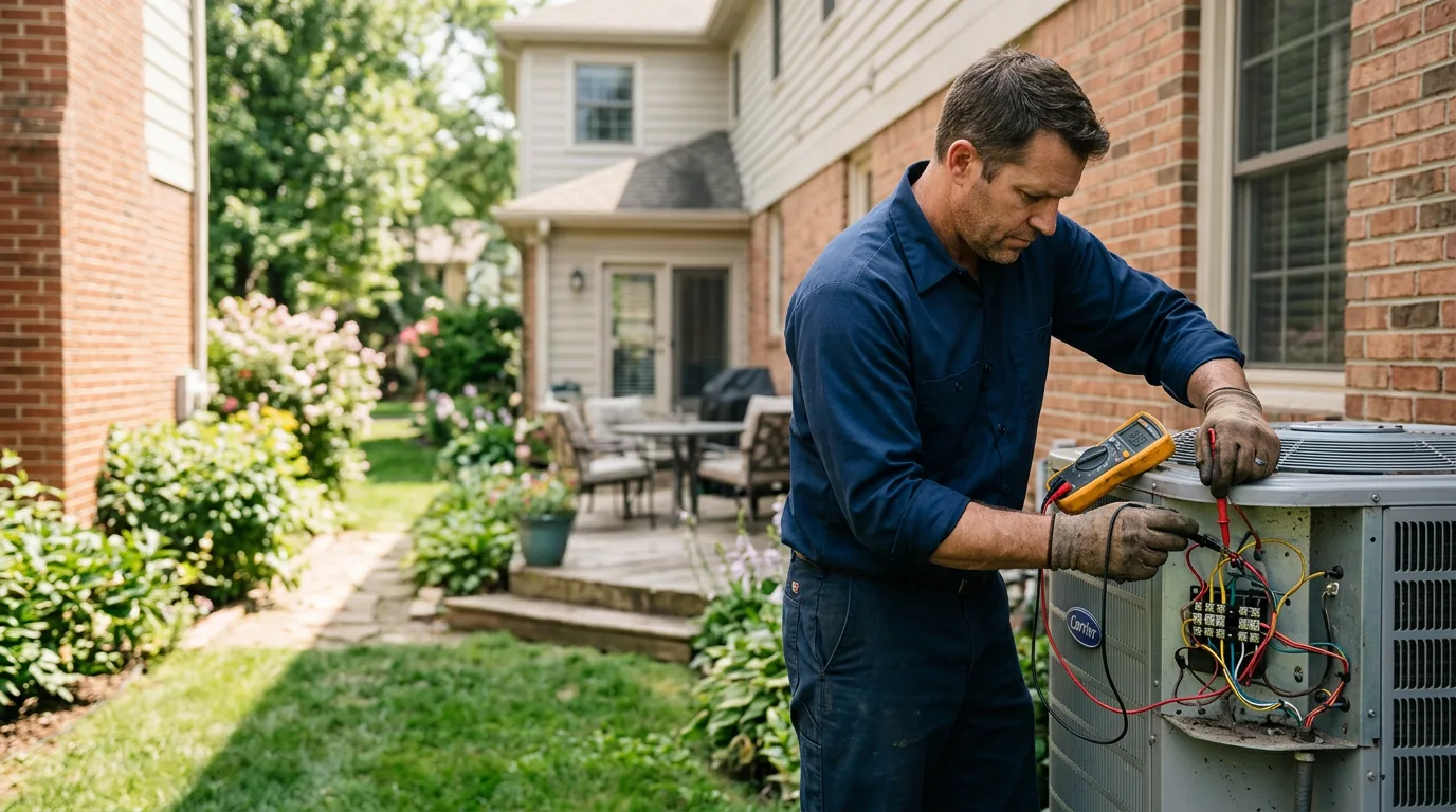 HVAC technician working near South Yarmouth, MA